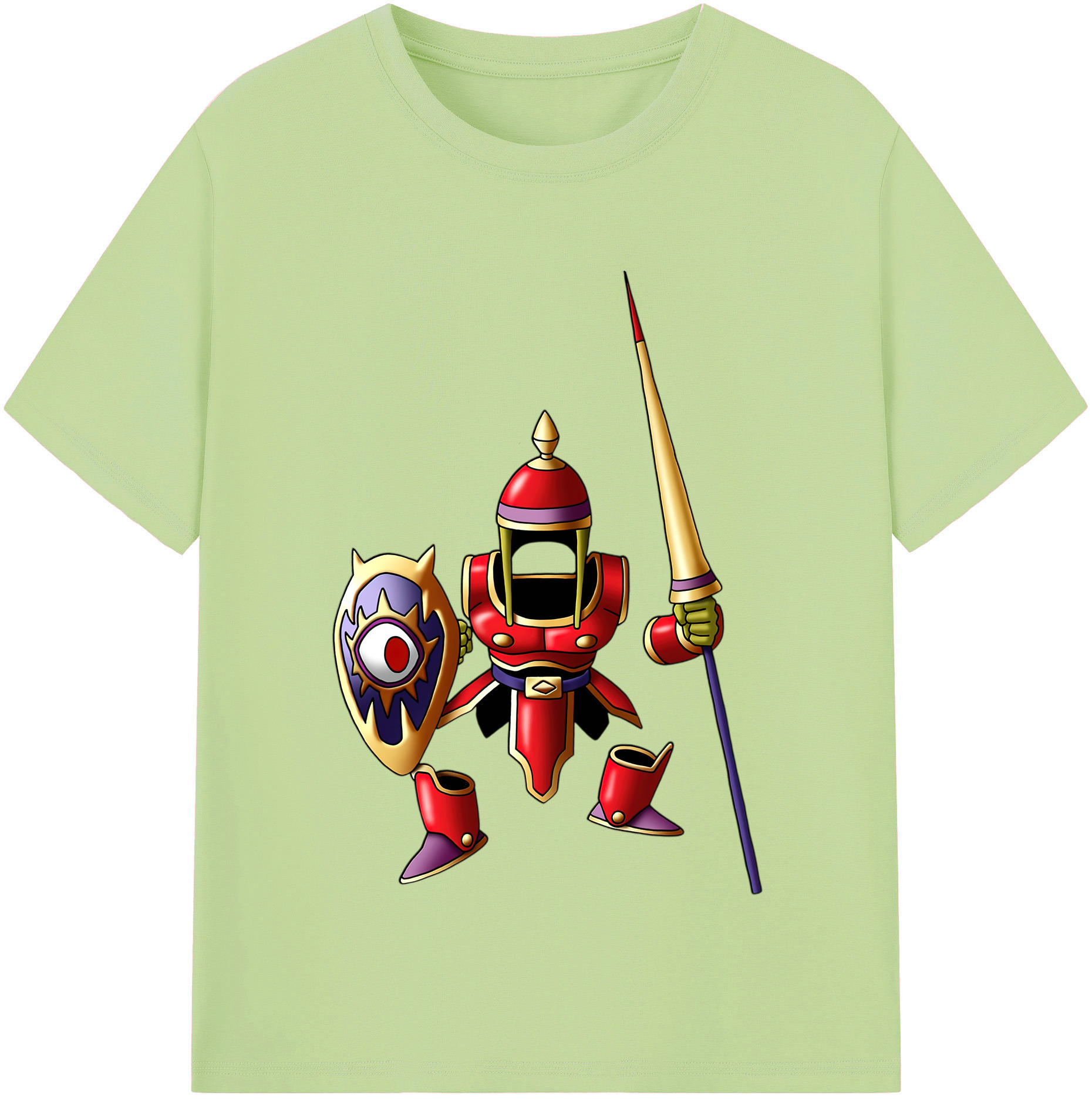 （画像用） ドラゴンクエスト Doragon Kuesuto Dragon Quest 綿100％半袖Tシャツ（フロントプリント）